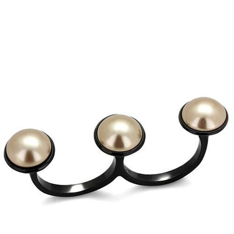 TK2104 IP Black(Ion Plating) Stainless Steel Ring