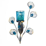 Peacock Inspired Single Sconce