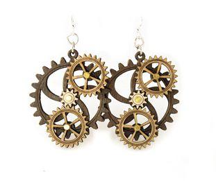 Kinetic Gear Earrings 5005G