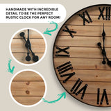 Rustic Clock, 24"