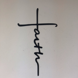 Faith Cross - Metal Wall Sign