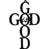 God is Good Cross - Metal Wall Art