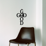 God is Good Cross - Metal Wall Art