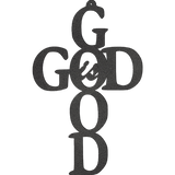 God is Good Cross - Metal Wall Art