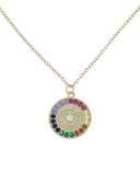 Rainbow  Elements Pendant Necklaces in 14K Gold (Multiple Options)