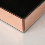 Ambrose Exquisite Rose Gold Glass Jewelry Box