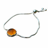 Botanical Sterling Silver Adjustable Slider Bracelet