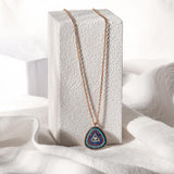 STERLING SILVER EVIL EYE CHARM PENDANT NECKLACE