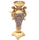 Ambrose Gold Plated Crystal Embellished Ceramic Candlestick Holder (6