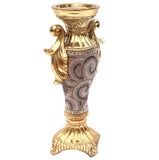 Ambrose Gold Plated Crystal Embellished Ceramic Candlestick Holder (6
