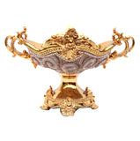 Ambrose Gold Plated Crystal Embellished Ceramic Fruit Platter (16.75