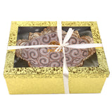 Ambrose Gold Plated Crystal Embellished Floral Ceramic Plate (16.5 In.