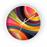 Decorative Wall Clock - Multicolor Circular Swirl Quartz Clock - WC02