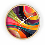 Decorative Wall Clock - Multicolor Circular Swirl Quartz Clock - WC02