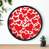 Uniquely You Wall Clock / Love Red Hearts