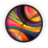 Decorative Wall Clock - Multicolor Circular Swirl Quartz Clock - WC02