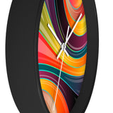 Decorative Wall Clock - Multicolor Circular Swirl Quartz Clock - WC02